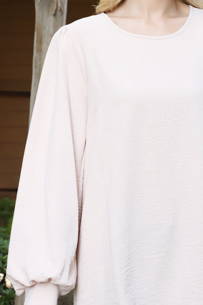 PUFF LONG SLEEVE SOLID TOP 1-1-1-1