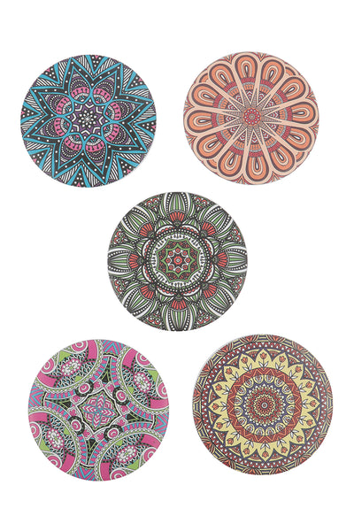 MANDALA PRINT CIRCLE COMPACT MIRROR SET