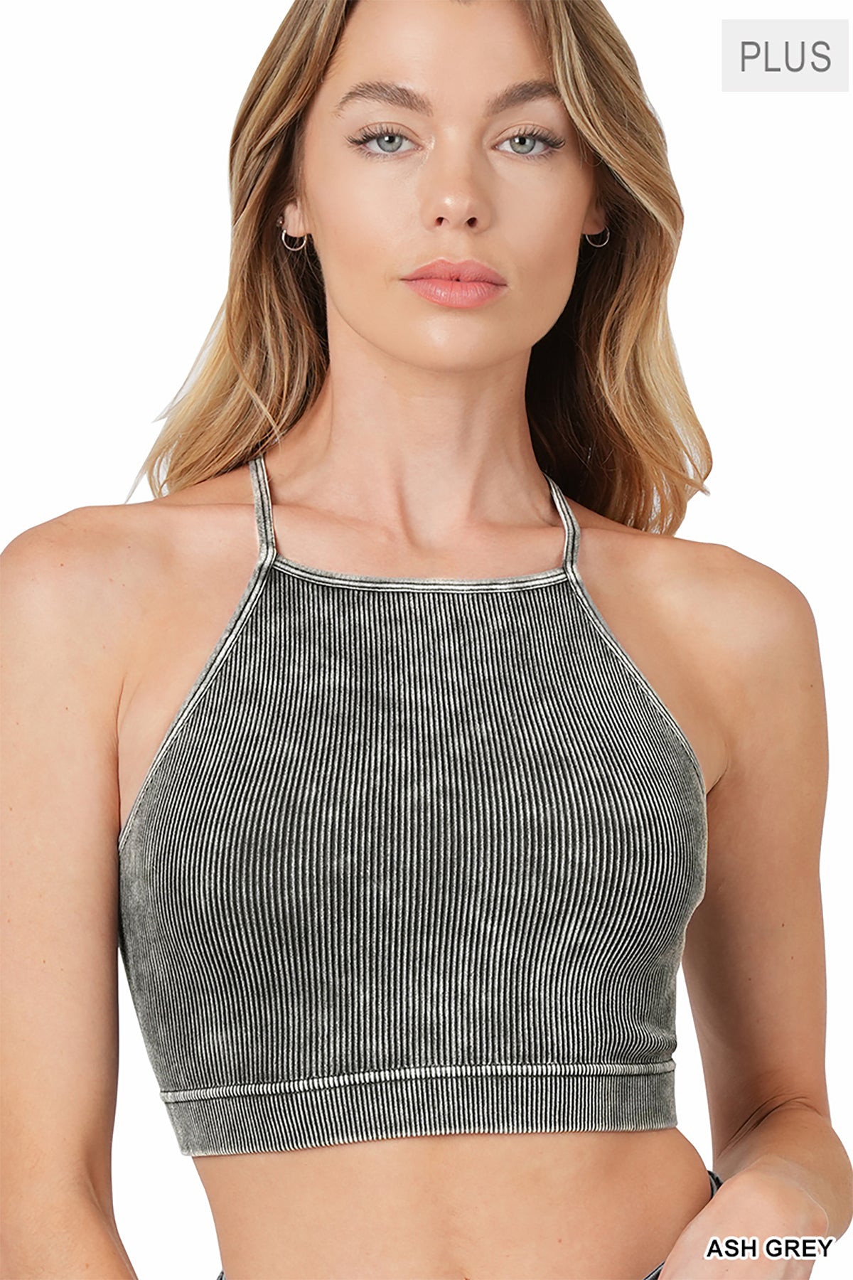 ZE-NTW-6148X - PLUS WASHED RIBBED SEAMLESS CROPPED CAMI TOP 3-3