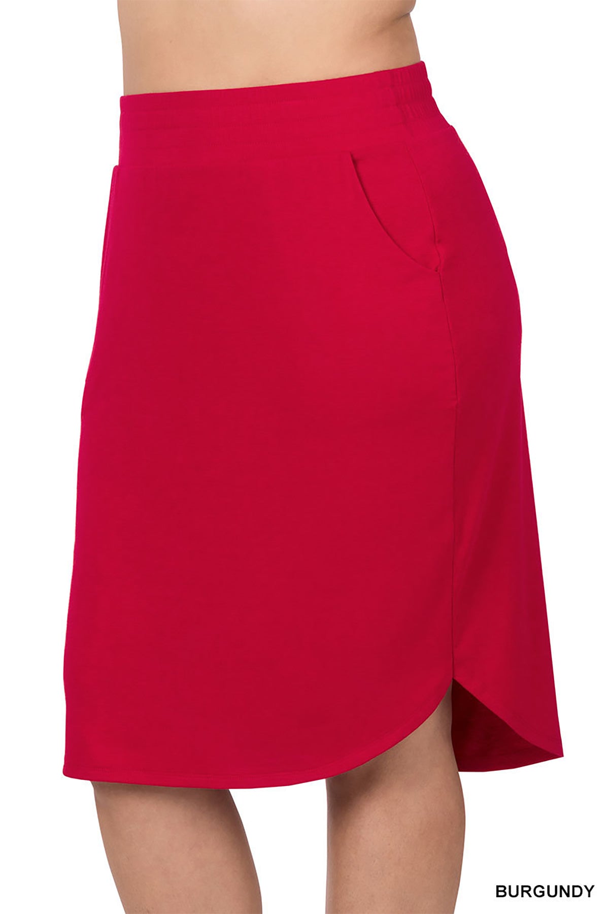 ZE-RS-8305X - PLUS ELASTIC WAIST TULIP HEM SKIRT 2-2- 2