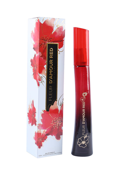 FLEUR D'AMOUR RED SPRAY PERFUME EAU DE PARFUM FOR WOMEN - 100ML/3.4 FL.OZ.