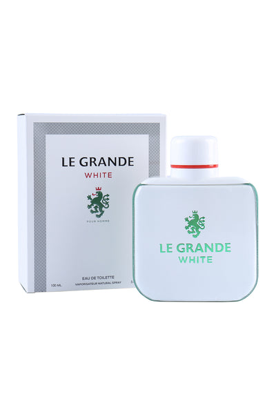 LE GRANDE WHITE SPRAY COLOGNE EAU DE TOILETTE FOR MEN - 100ML/3.4 FL.OZ.
