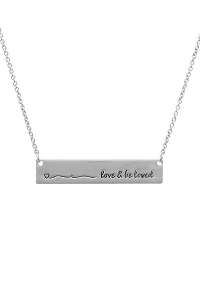 BAR LOVE AND BE LOVED NECKLACE