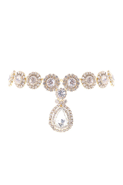 RHINESTONE HALO CHOKER TEARDROP NECKLACE (NOW $ 2.00 ONLY!)