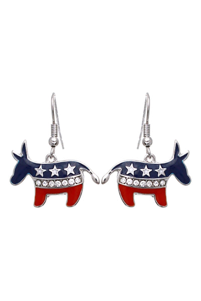 USA FLAG ACCENT DEMOCRATS DONKEY