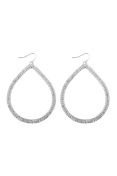 2 LAYERED PEAR SHAPE EARRINGS