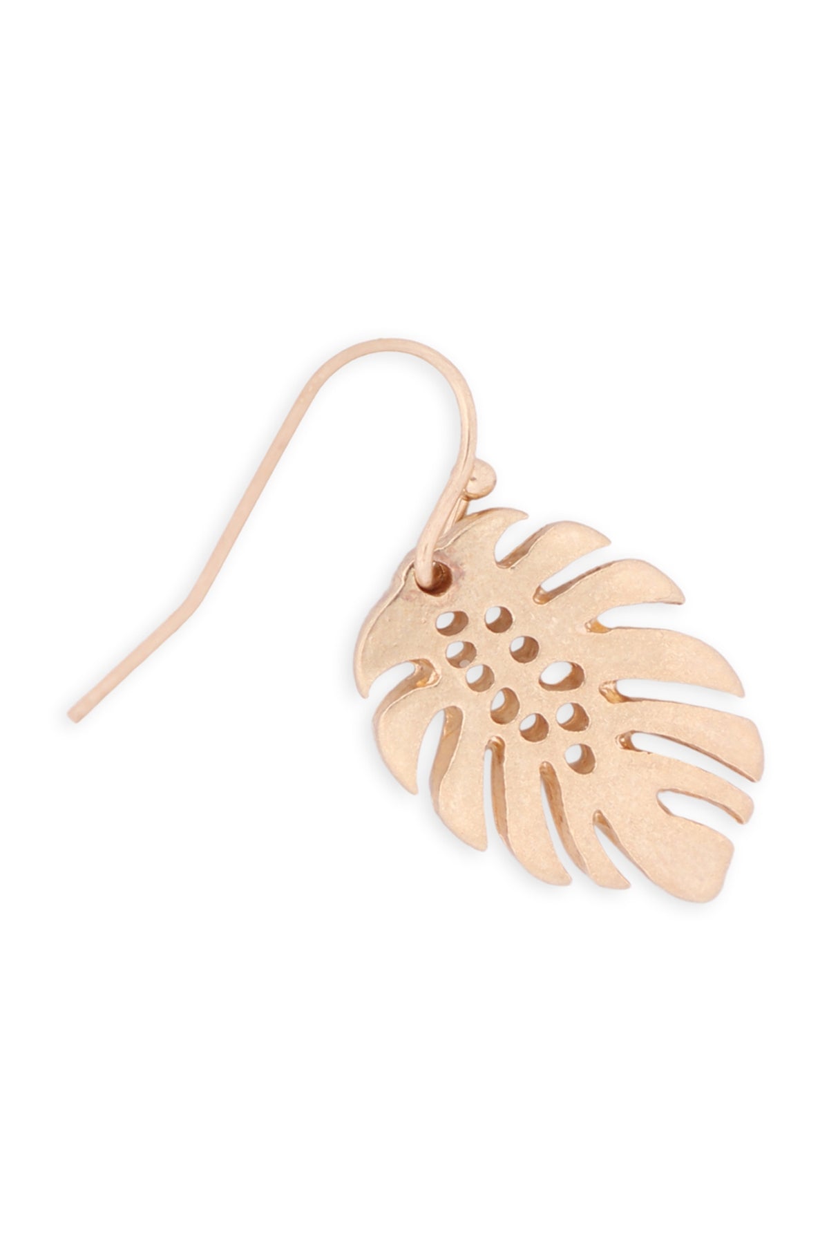 PALM LEAF FISH HOOK EARRINGS