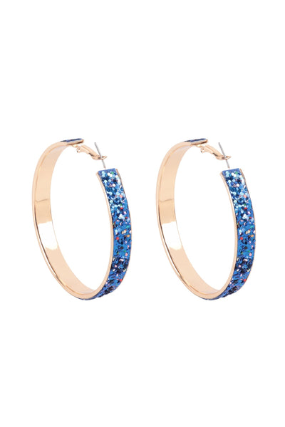 HOOP GLITTER EARRINGS