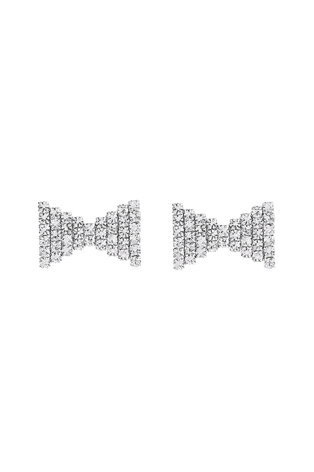 RHINESTONE BOW STUD EARRINGS (NOW $1.00 ONLY!)