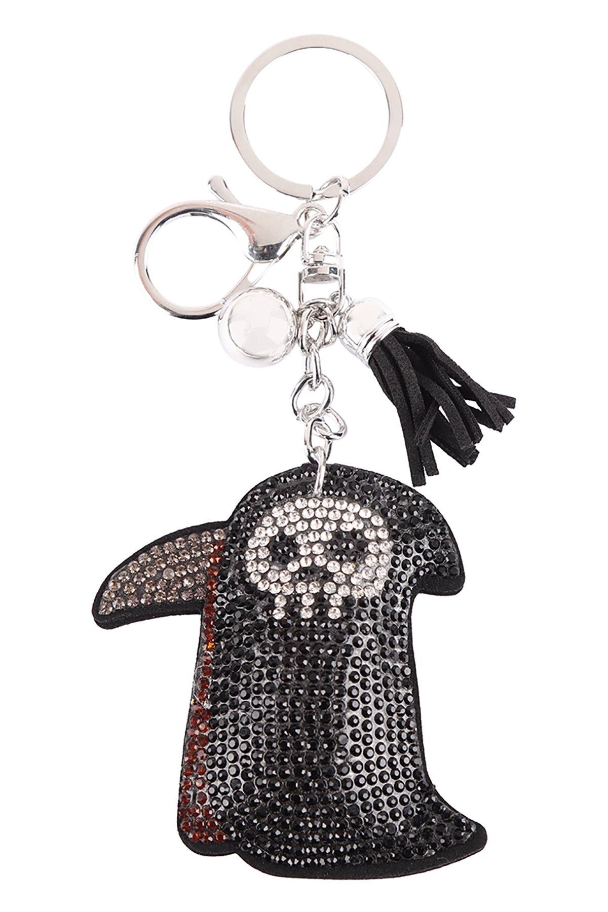 (HALLOWEEN) CUTE GRIM REAPER WITH SCYTHE KEYCHAIN