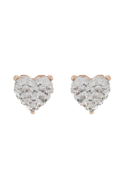 HEART CUSHION STUD EARRINGS