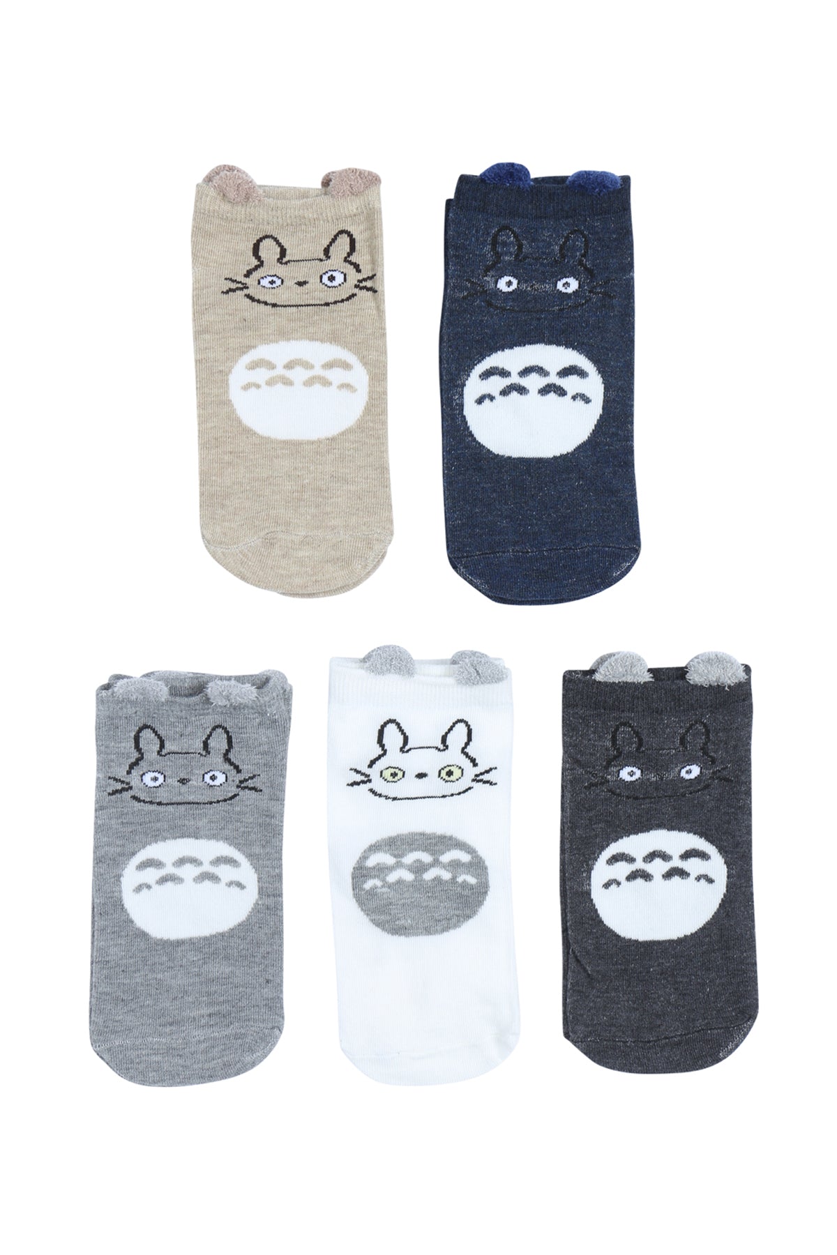CUTE ANIMAL CHARACTER PRINT KID SOCK ASSORTED SET