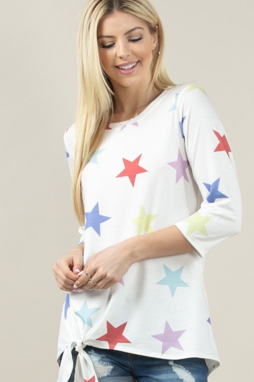 STAR PRINT TOP