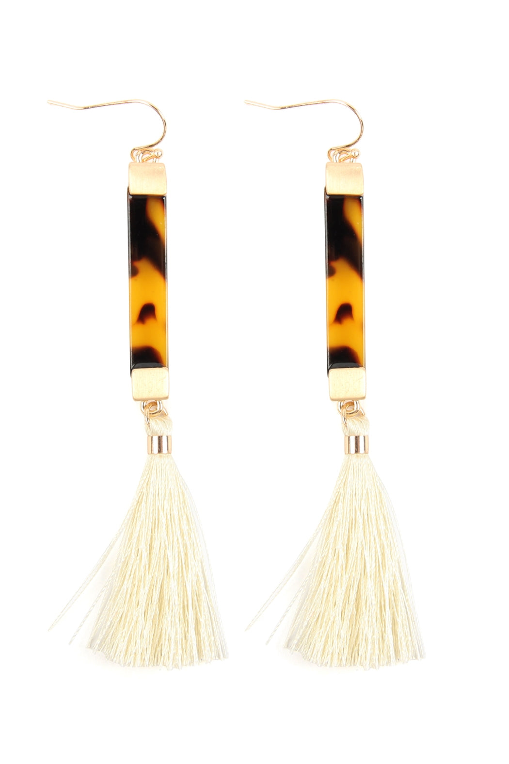 TASSEL WITH ACETATE HOOK EARRINGS (NOW $1.25 ONLY!)