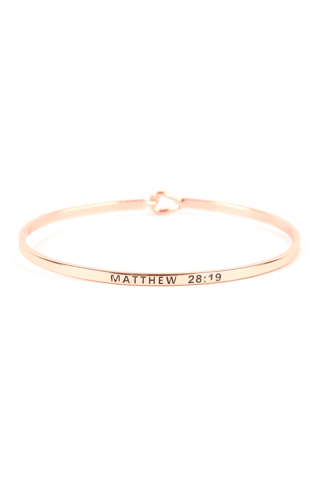 MATTHEW 28:19 HINGE CUFF BRACELET