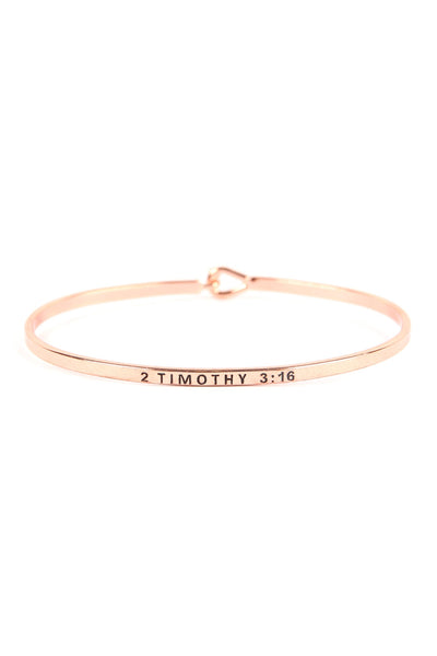 2 TIMOTHY 3:16 CUFF BRACELET