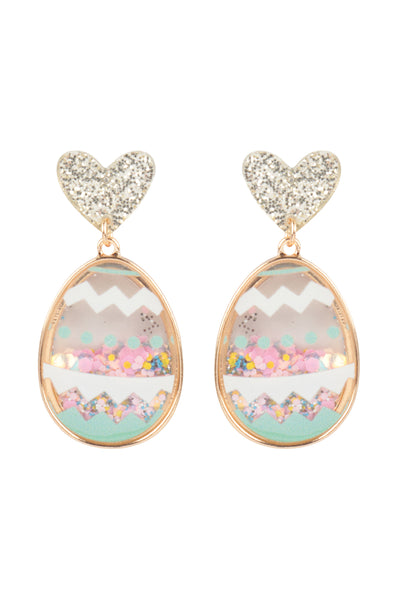 1.5" EASTER EGG RESIN POST EARRINGS