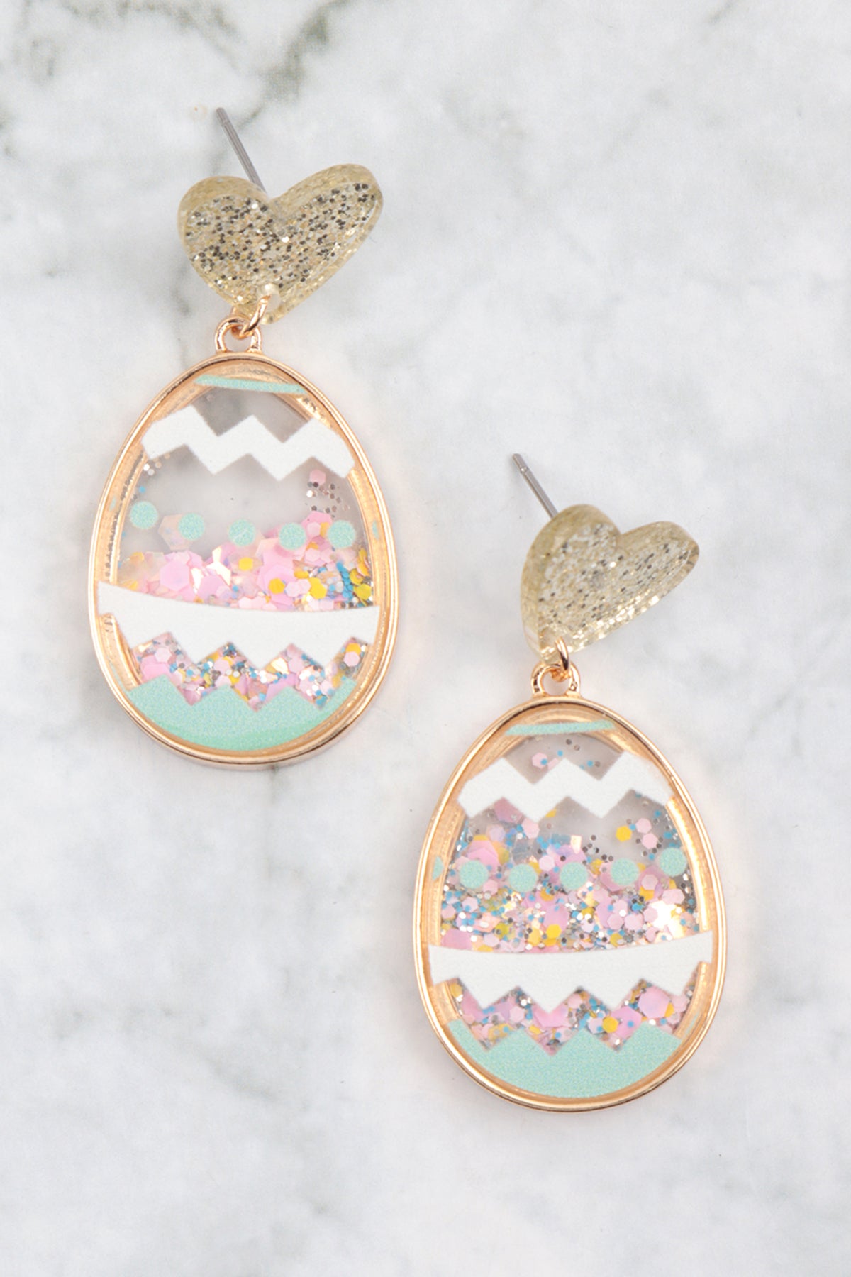 1.5" EASTER EGG RESIN POST EARRINGS
