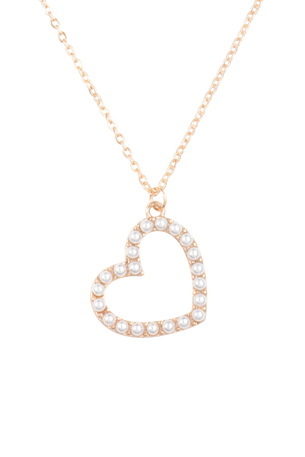 PEARL HEART NECKLACE