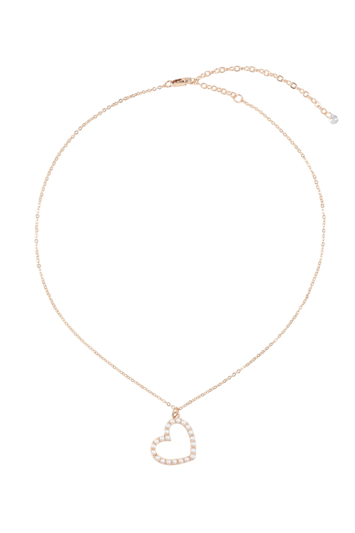 PEARL HEART NECKLACE