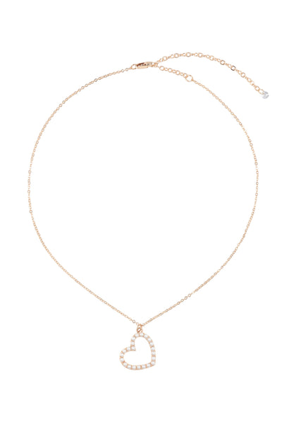 PEARL HEART NECKLACE