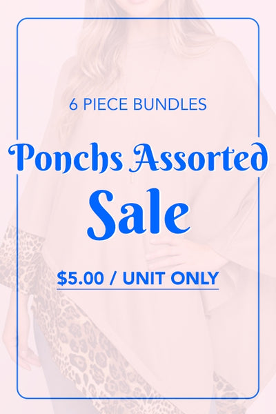 PONCHO ASSORTED SAMPLE SALE