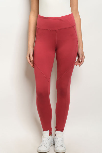 CORAL LEGGINGS YOGA PANTS 2-2-2