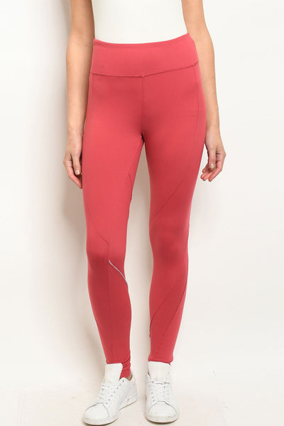 CORAL LEGGINGS YOGA PANTS 2-2-2