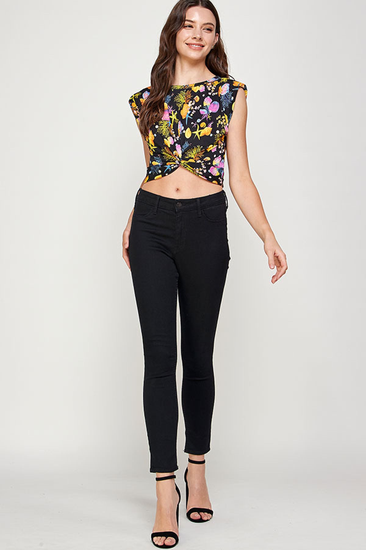 BLACK COMBO TOP