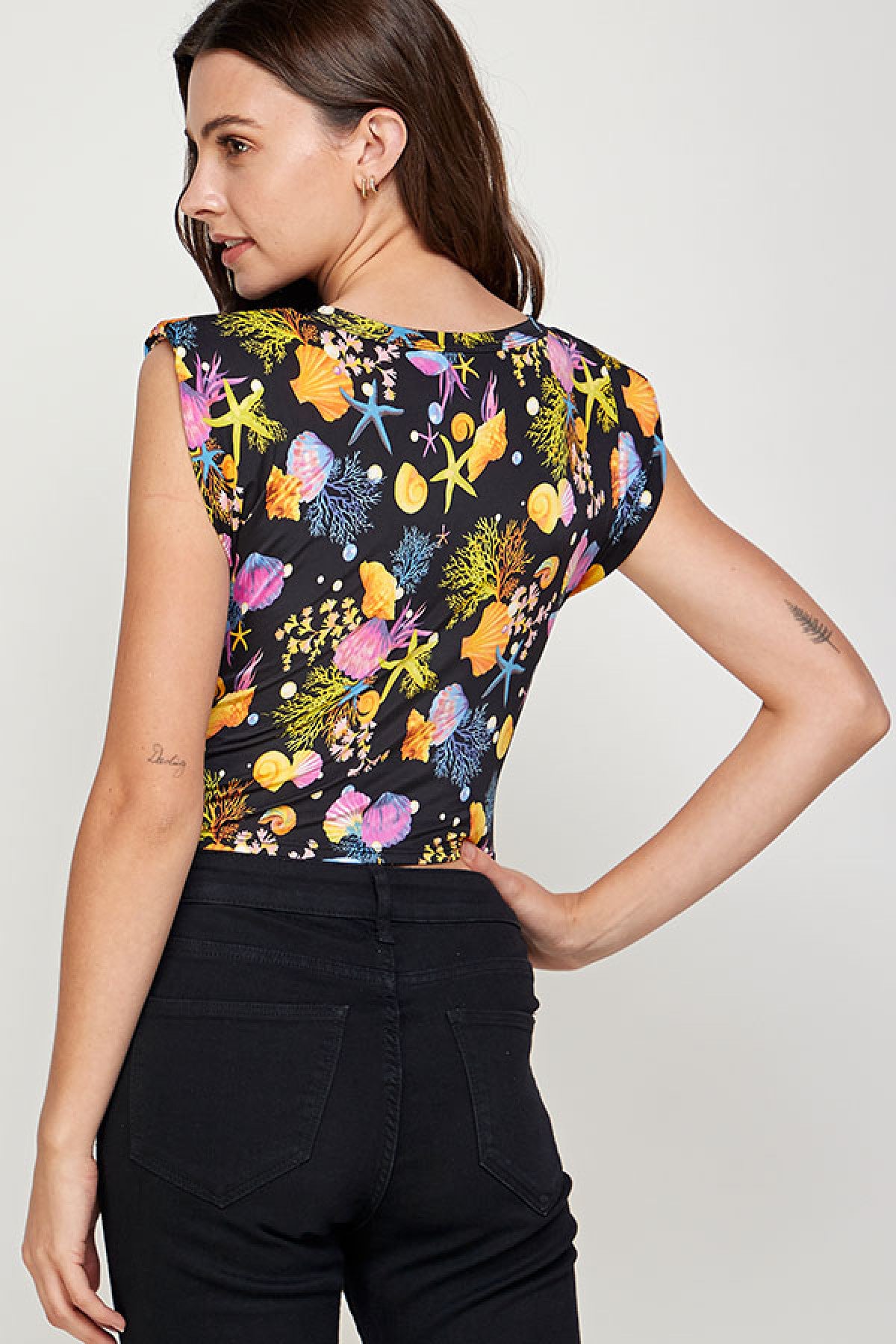 BLACK COMBO TOP