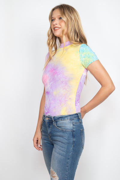 YELLOW PINK TIE DYE BODYSUIT (NOW $1.25 ONLY!)