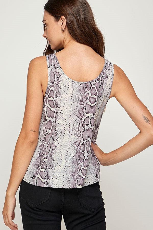 GREY SNAKE TOP