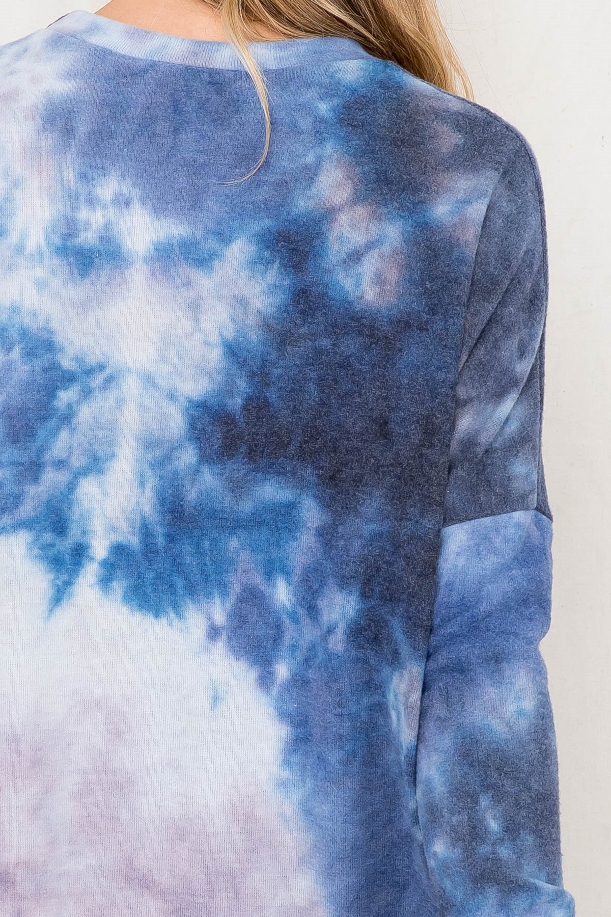 CHARCOAL TIE DYE TOP