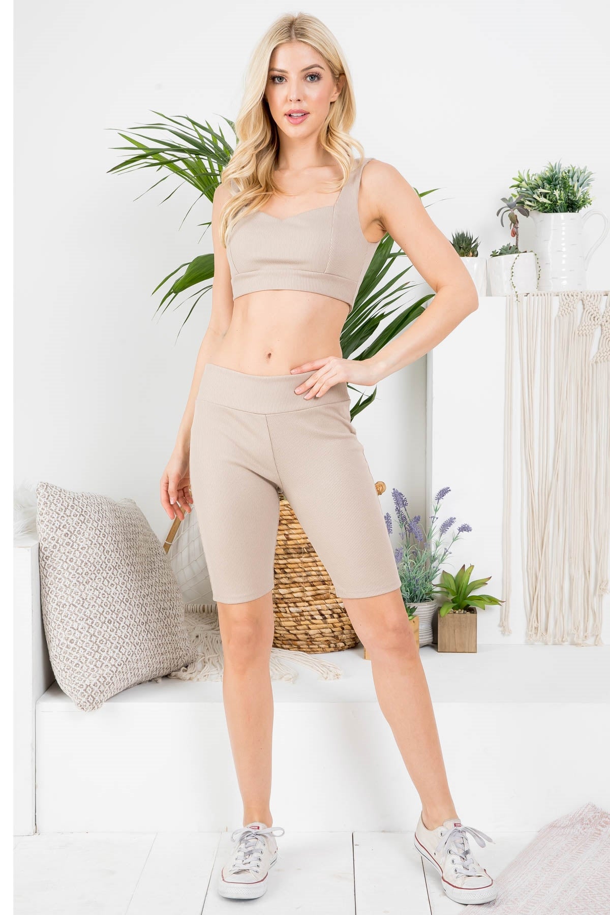 MOCHA TOP & SHORT SET