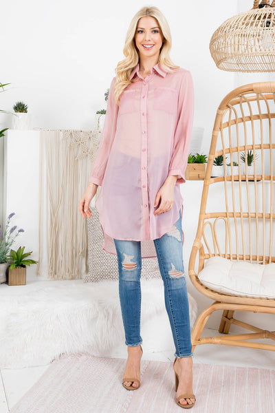 MAUVE LONG TOP (NOW $3.00 ONLY!)