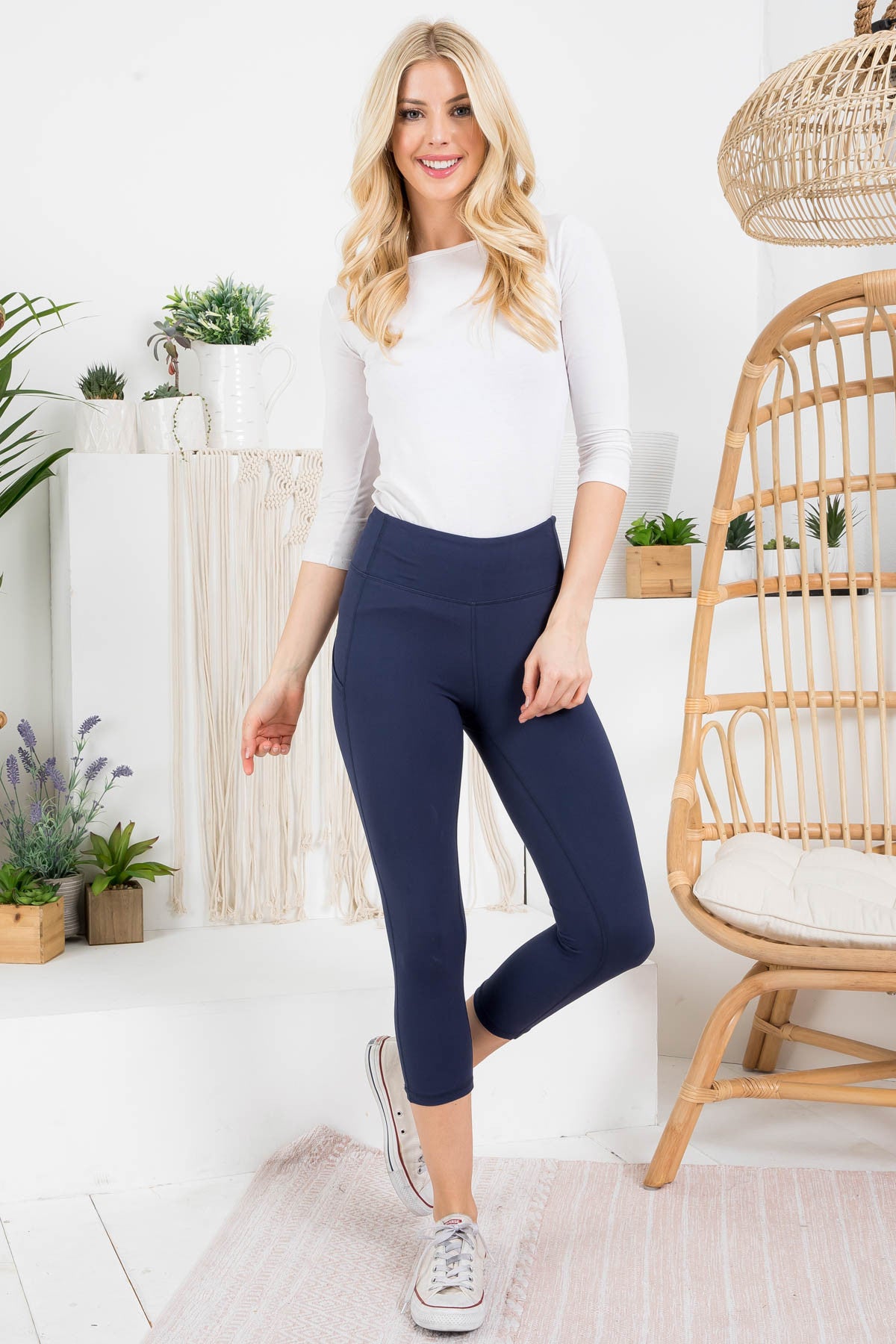 NAVY LEGGINGS 2-2-2