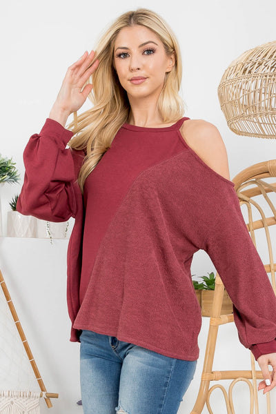 C8-A-3-T1567 BURGUNDY TOP