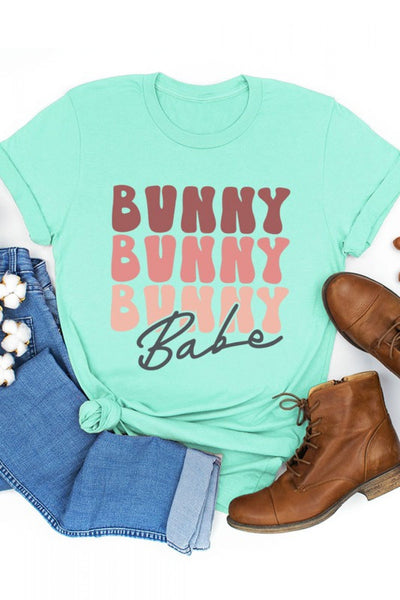 MINT "BUNNY BABE" PRINT TOP