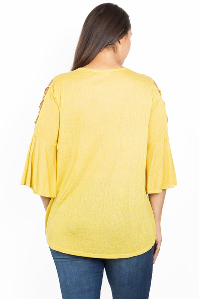 YELLOW PLUS SIZE TOP