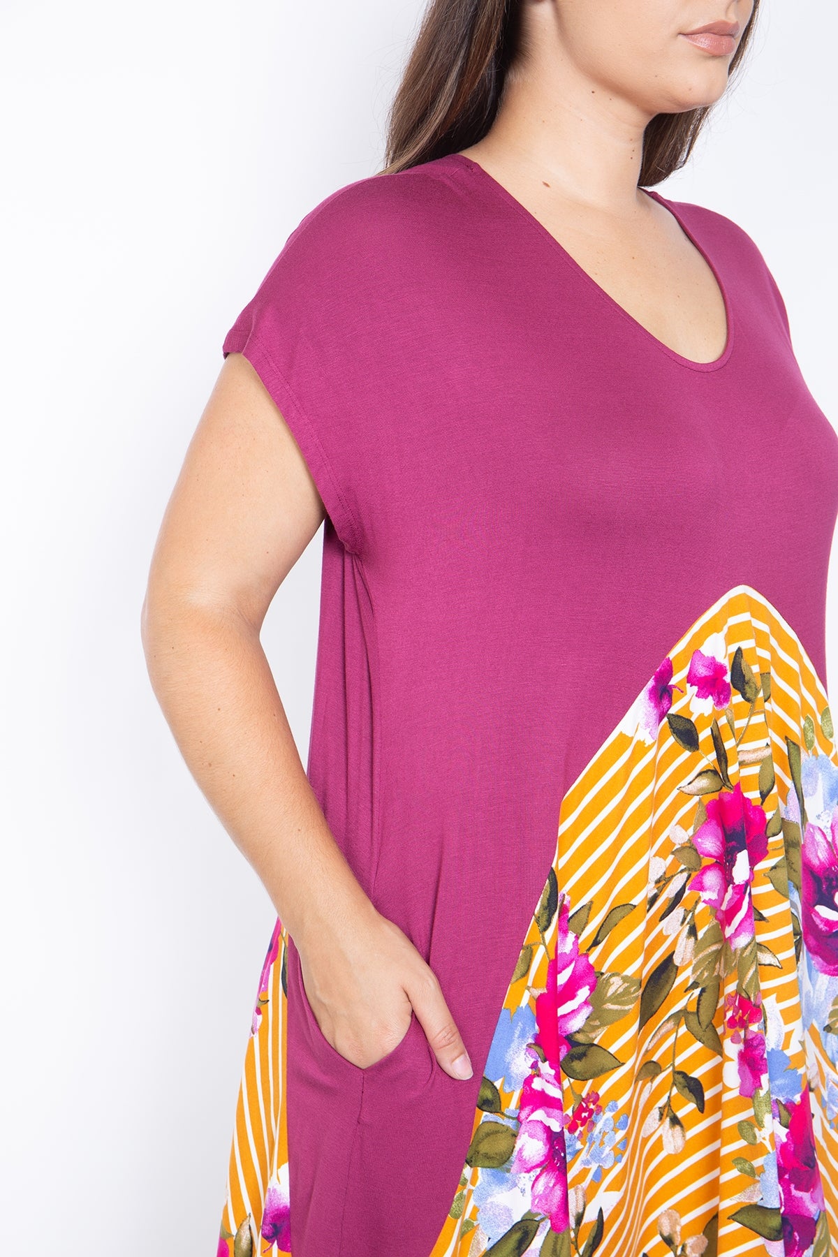 MARSALA MUSTARD PLUS SIZE DRESS (NOW $ 3.50 ONLY!)