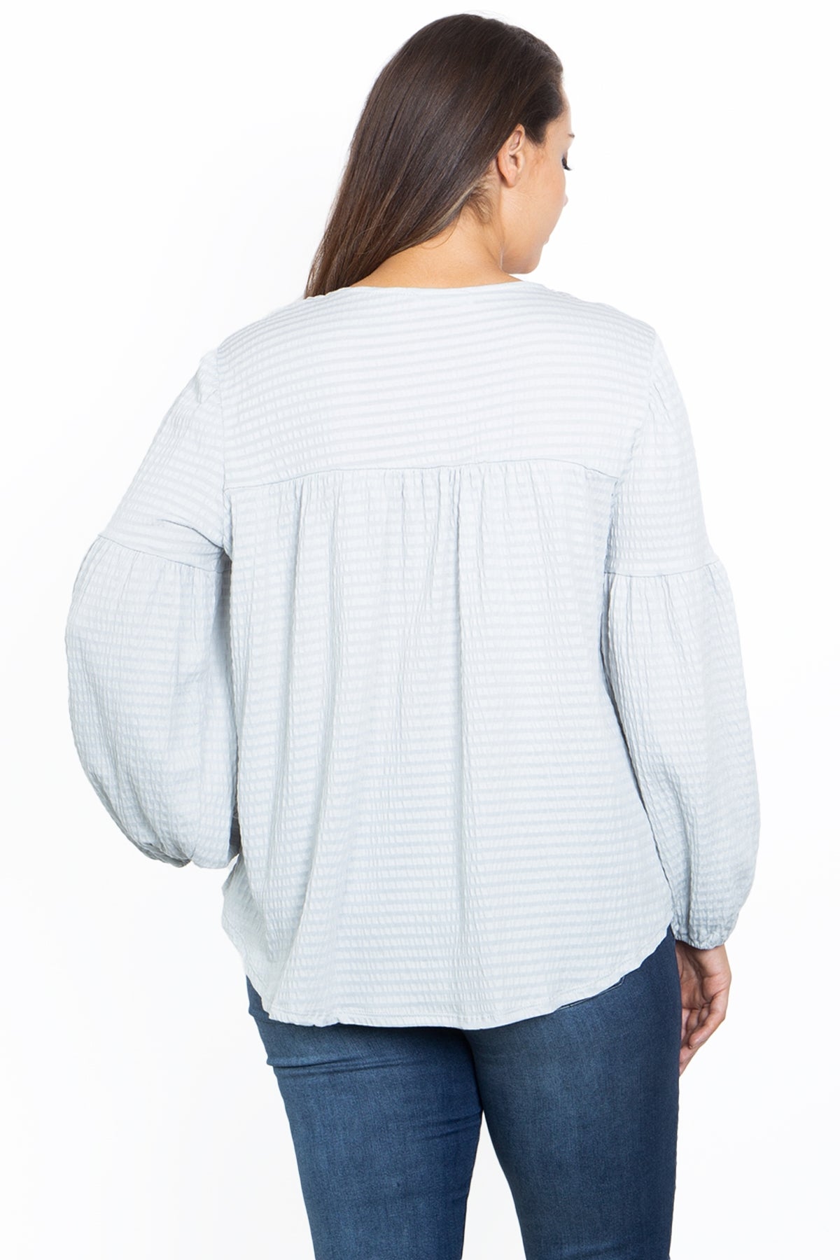 LIGHT GREY PLUS SIZE TOP