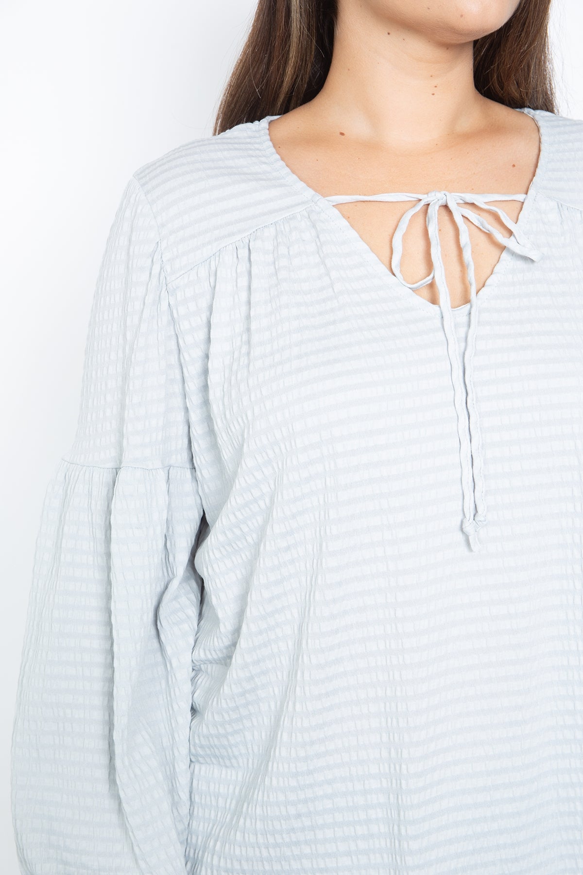 LIGHT GREY PLUS SIZE TOP