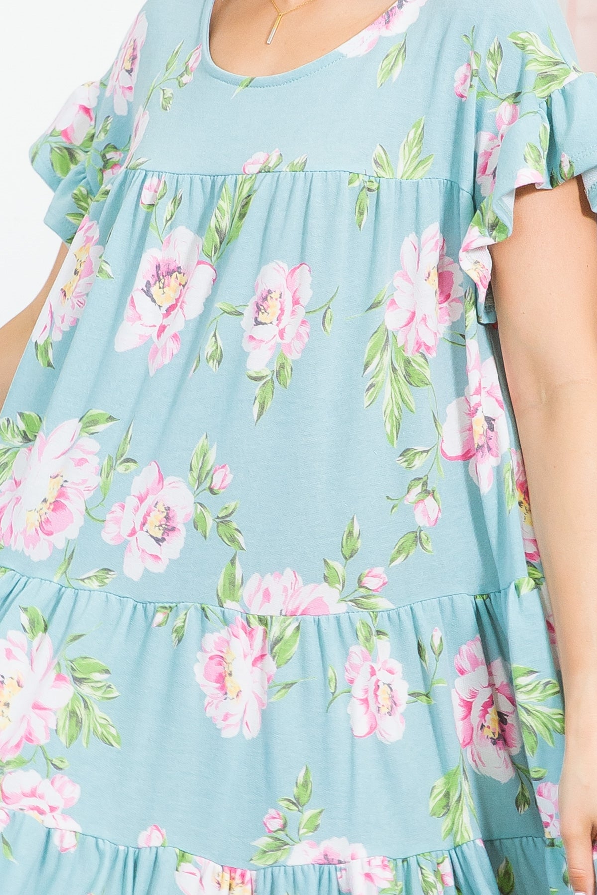 MINT FLORAL DRESS