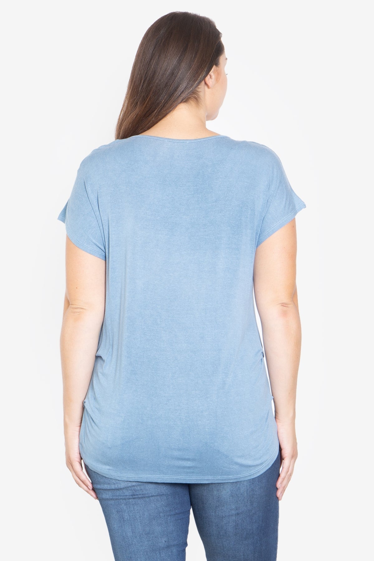 DENIM PLUS SIZE TOP