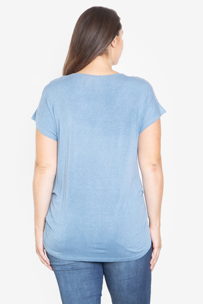 DENIM PLUS SIZE TOP
