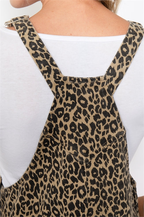 S14-5-2-D43871-MOCHA ANIMAL PRINT JUMPER DRESS 2-2-2 (NOW $4.00 ONLY!)