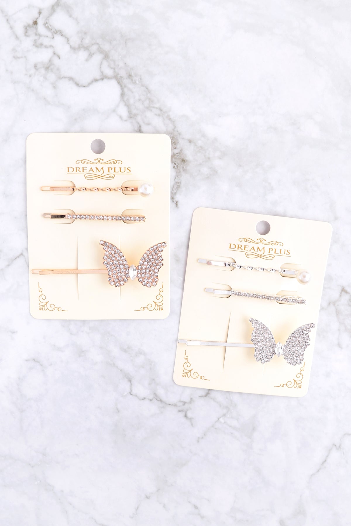 BUTTERFLY PAVE HAIR PIN HAIR ACCESSORIES