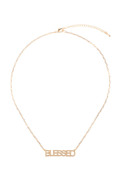 CUT OUT LETTER BRASS PENDANT NECKLACE/6PCS (NOW $2.75 ONLY!)