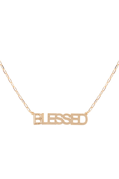 CUT OUT LETTER BRASS PENDANT NECKLACE/6PCS (NOW $2.75 ONLY!)