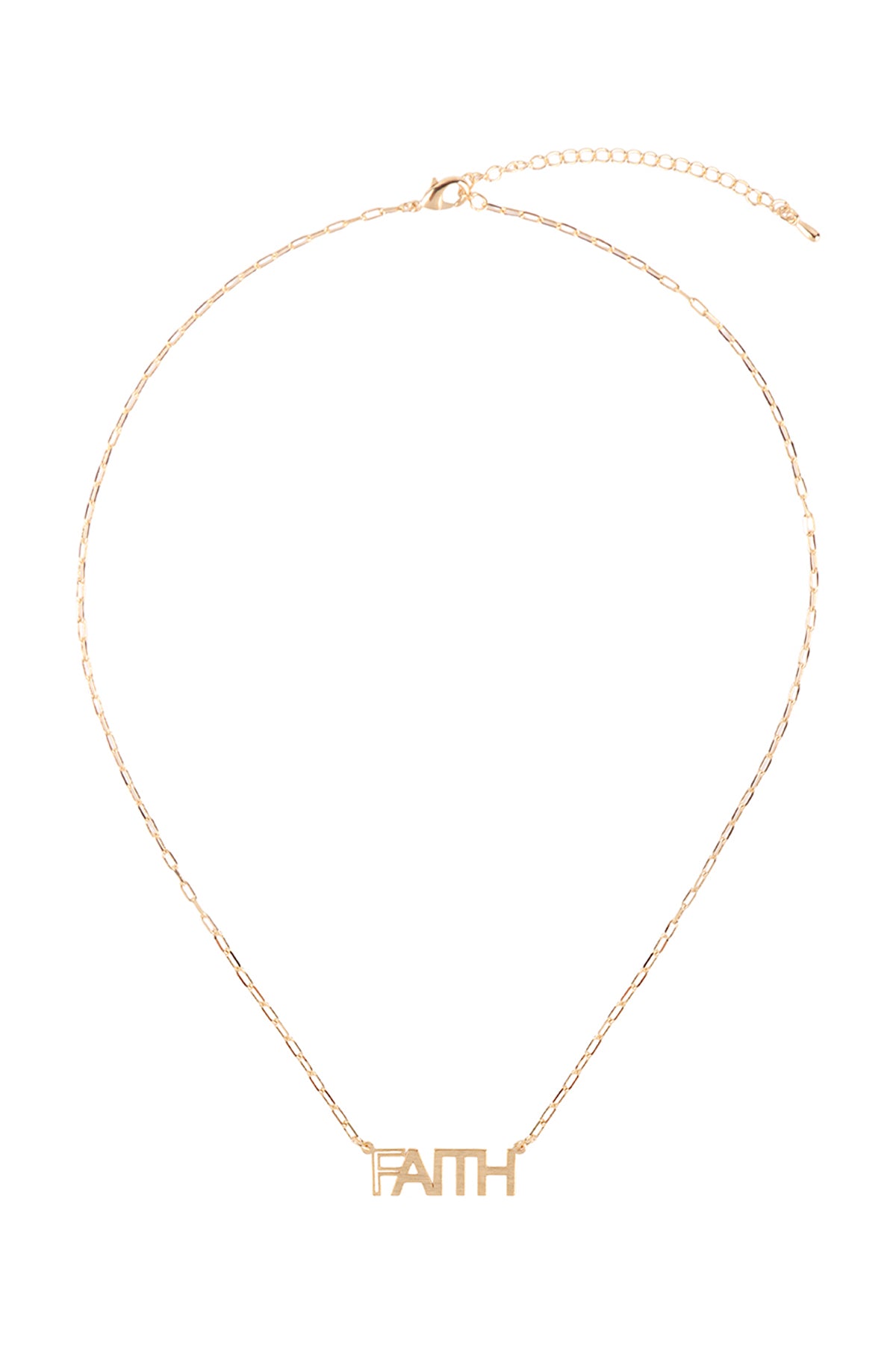 CUT OUT LETTER BRASS PENDANT NECKLACE/6PCS (NOW $2.75 ONLY!)